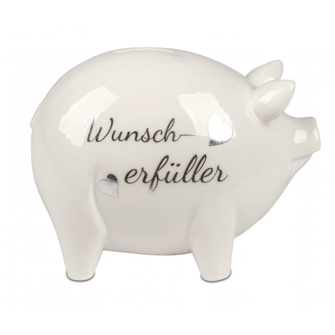 Sparschwein Wunscherfüller 16cm Porzellan