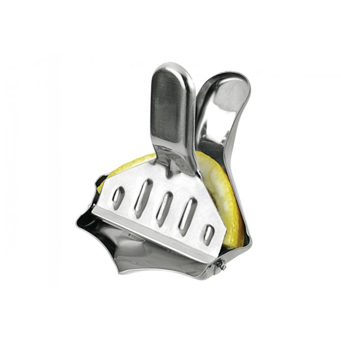 Zitronenschnitzelpresse Edelstahl