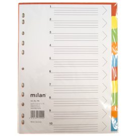 Register Karton 10er Milan