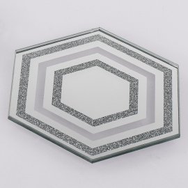 Untersetzer 8eck silber
