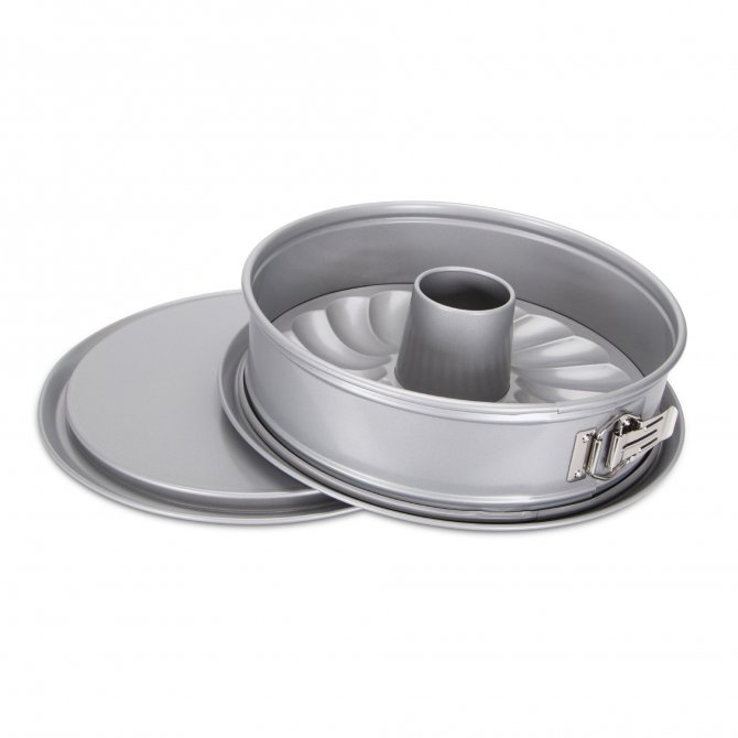 Springform mit Flach- und Rohrboden we love baking