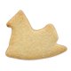 Ausstecher Schaukelpferd 7cm Weißblech