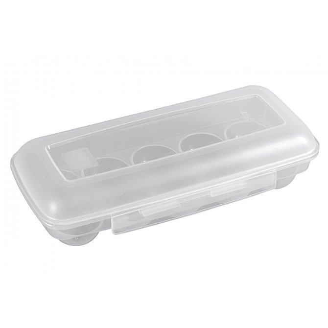 Eierbox mit Beschriftung Clip&Close