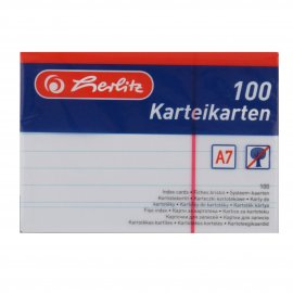 Karteikarte A7 100Stück weiß