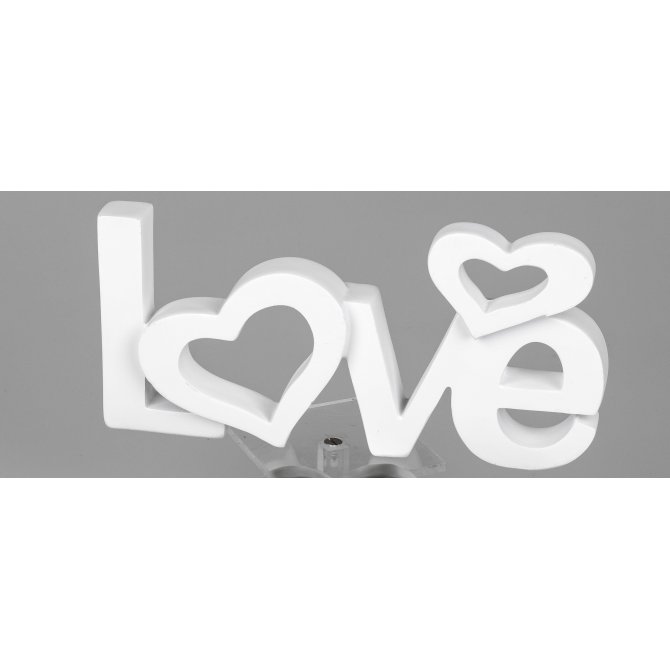 Schriftzug Love mit Herzen 30cm