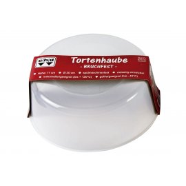 Haube für Tortenplatte bruchfest Kunststoff Ø30cm