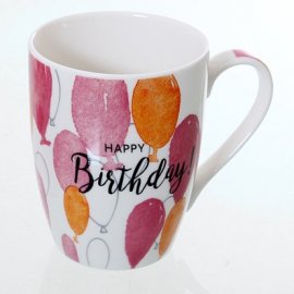 Becher mit Luftballons 'Happy Birthday'