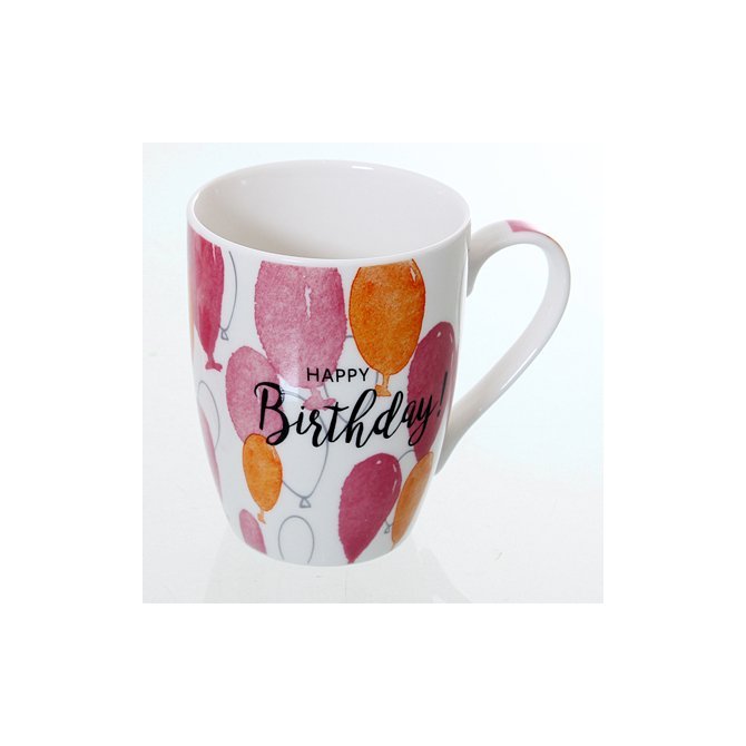 Becher mit Luftballons 'Happy Birthday'