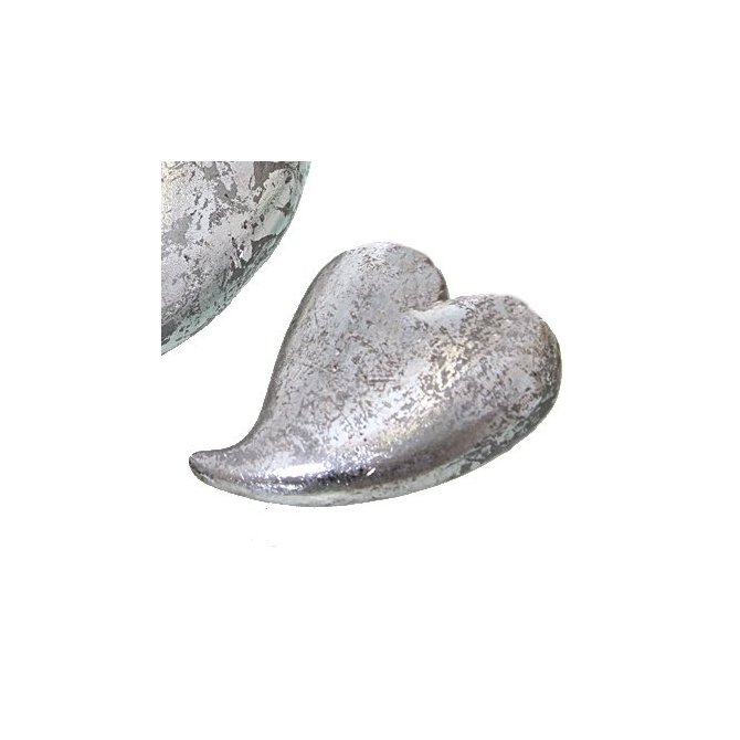 Dekoherz, antik-silber, 12,5 cm