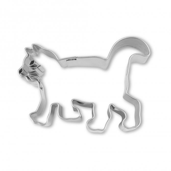 Prägeausstecher Katze 6,5 cm stehend